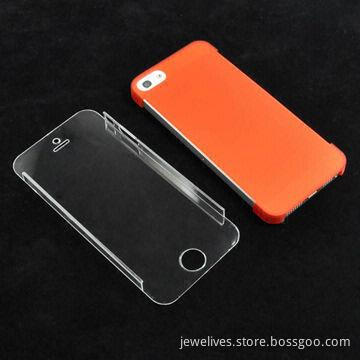 0.6mm PC case for iPhone 5, with rubber-coated finish